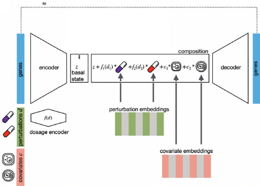 CPA: basal state and perturbation embedding are combined to predict treated expression
